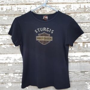 🌟 Harley Davidson blingy Sturgis shirt size medium